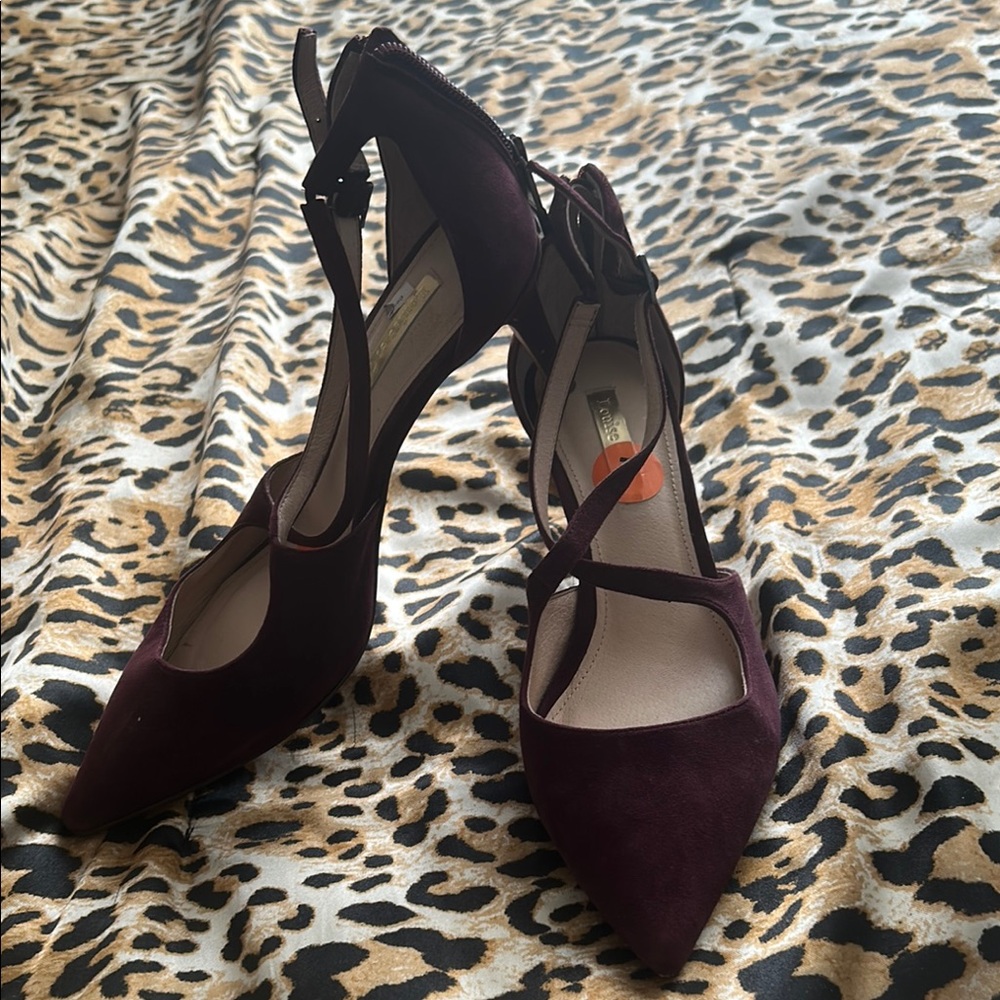 Louise et Cie Purple High Heeled Shoes with Ankle Strap